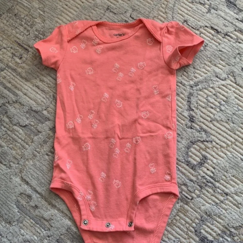 $5 for each item 8 pc cotton Baby Girl BUNDLE/LOT/HAUL of bodysuits size 12 mos